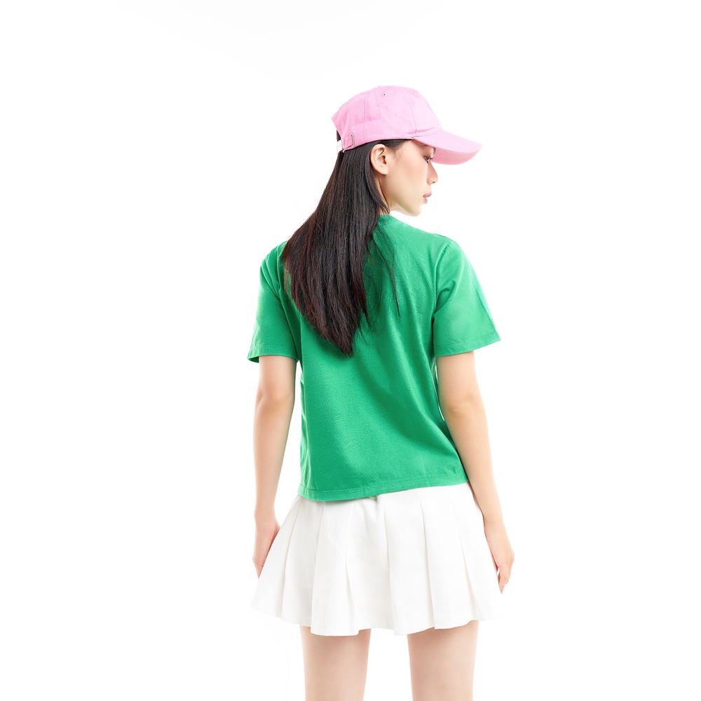 DOTTIE - Áo thun trơn căn bản nữ xanh lá T0526