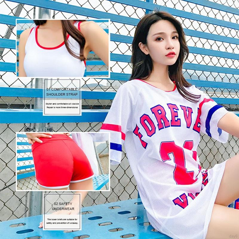 Korean Fashion New Ladies Split Three-piece Suit Bikini Large Size Sexy Slim Thin Cover Belly Hot Spring Swimsuit | BigBuy360 - bigbuy360.vn