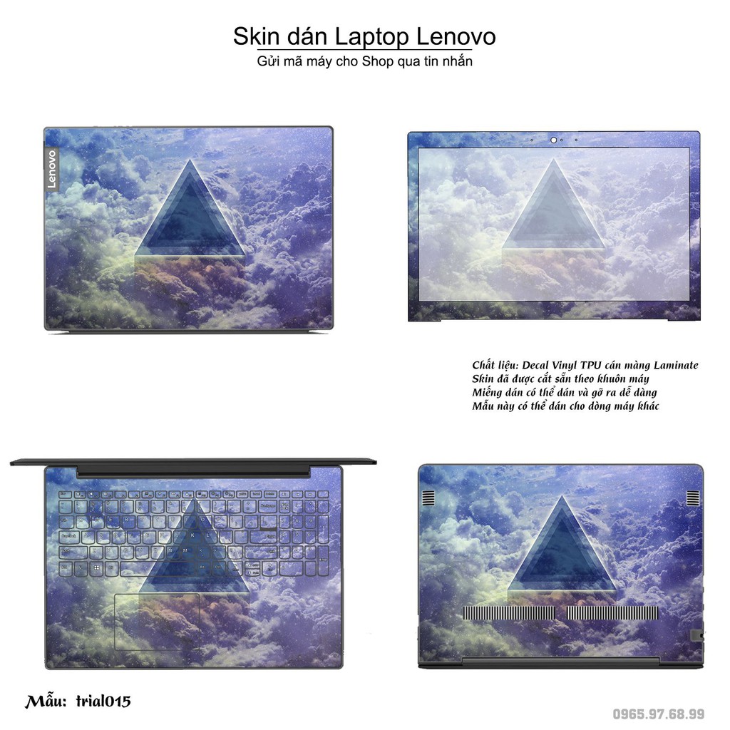 Skin dán Laptop Lenovo in hình Đa giác _nhiều mẫu 3 (inbox mã máy cho Shop)