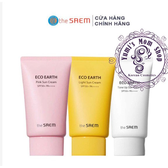 Mẫu mới kem Chống Nắng The SAEM Eco Earth Power Sun Cream EX SPF50+ PA+++