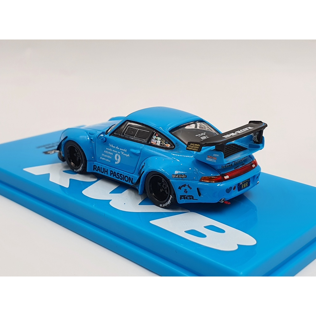 Xe Mô Hình Porsche RWB 993 1:64 Tarmac Works (Xanh BaBy)