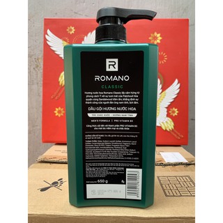Dầu Gội Romano Classic 650g(Xanh Lá)