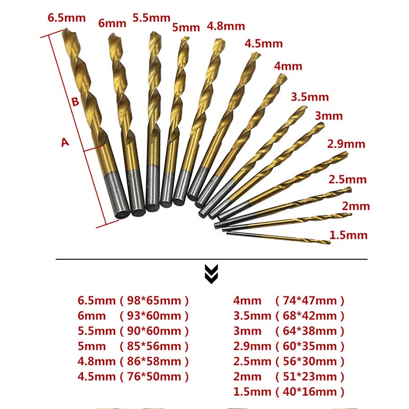 Set 13 Mũi Khoan Lỗ Gia Công Vật Liệu Gỗ