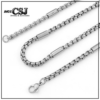 DÂY CHUYỀN INOX NAM BỌC KHOANH CÁCH ĐIỆU DN148