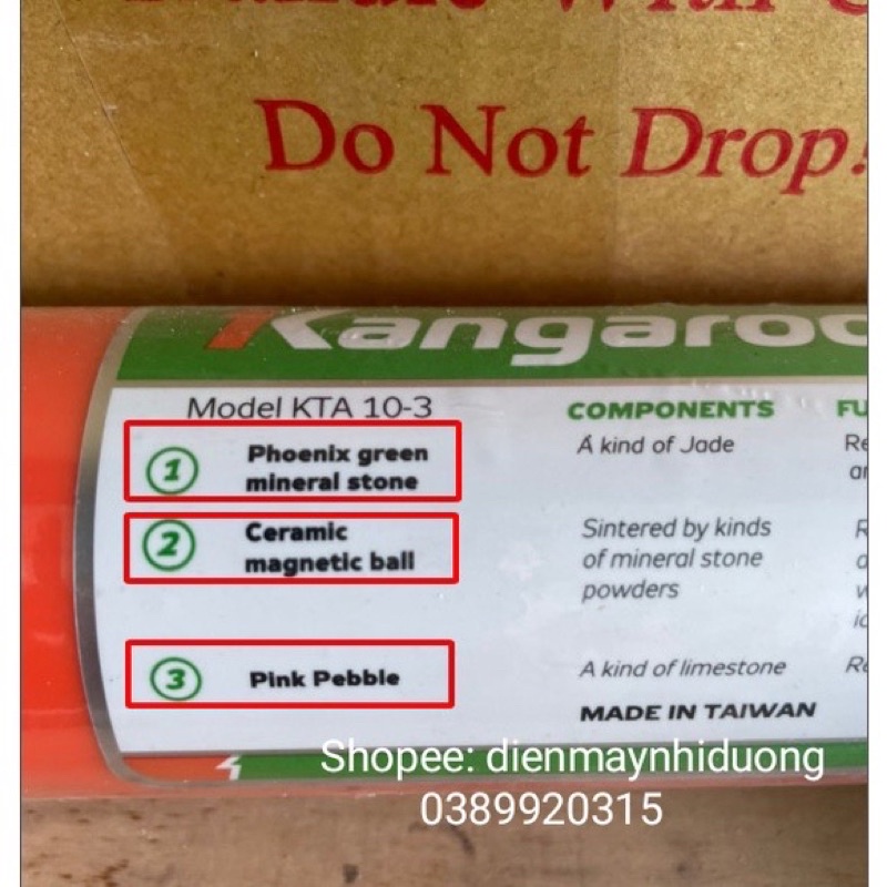 Lõi lọc chức năng thay cho lõi số 5 6 7 Kangaroo Lõi 5 Lõi 6 Lõi 7 Kangaroo chính hãng