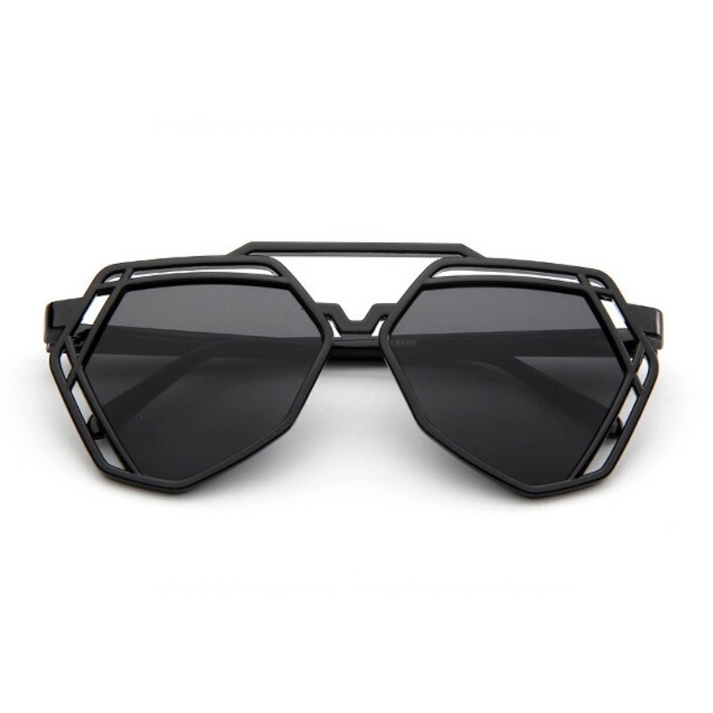 Kính mát gọng hình lục giác thay đổi theo màu ánh sáng chống tia UV400