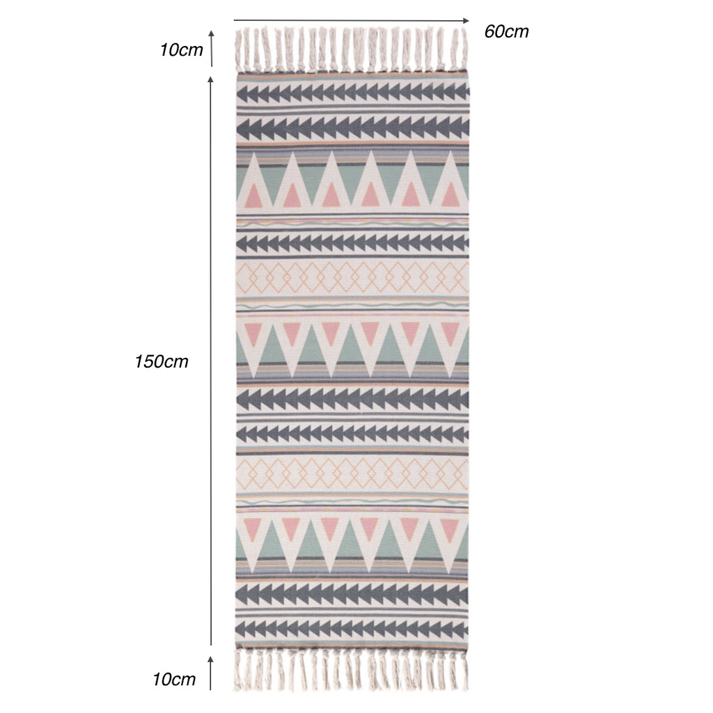 Thảm trải sàn scandinavian cotton poly 60x150cm (M6) - NEW