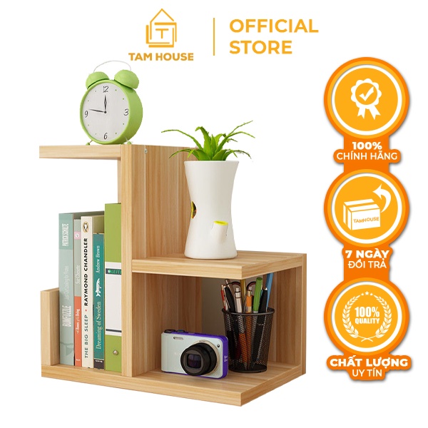 Kệ sách đa năng tiện ích mẫu mới Tâm House K34