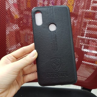 Ốp Xiaomi Redmi Note 6pro dẻo kiểu da in logo