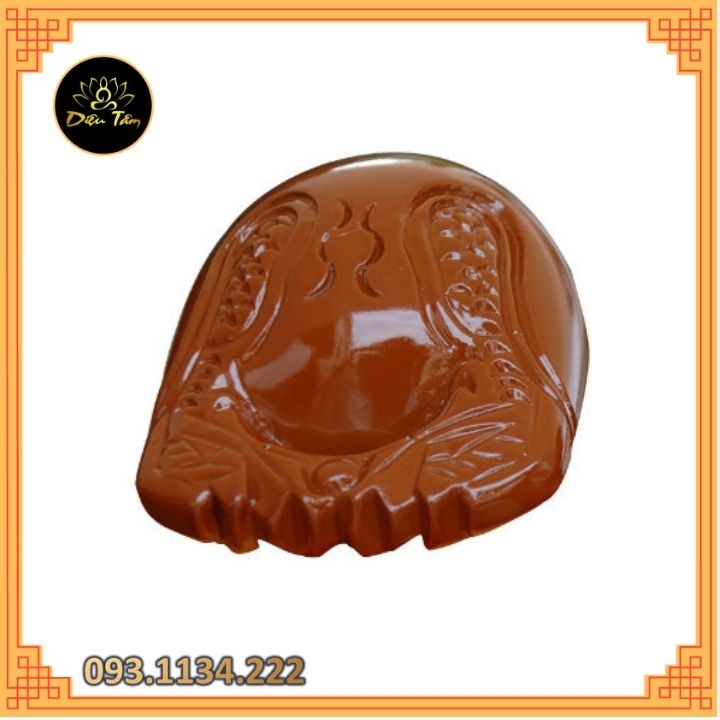 Mõ tụng kinh niệm phật gồm Mõ+dùi+đệm hàng đẹp ĐÀI LOAN gỗ cao cấp size 6inh