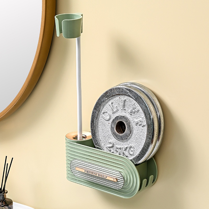 Giá Treo Máy Sấy Tóc Gắn Tường Không Cần Khoan Lỗ Xoay 360 Độ Đa Năng Phong Cách Mới