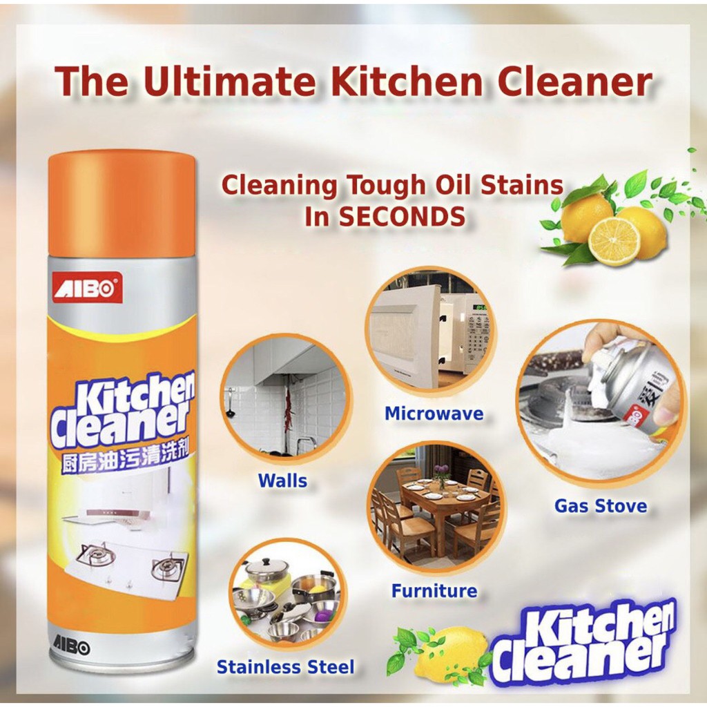 Chai Xịt Tẩy Rửa Bếp Kitchen Cleaner - Tự Tin Đánh Bay Các Vết Bám Bẩn Cứng Đầu Nhất
