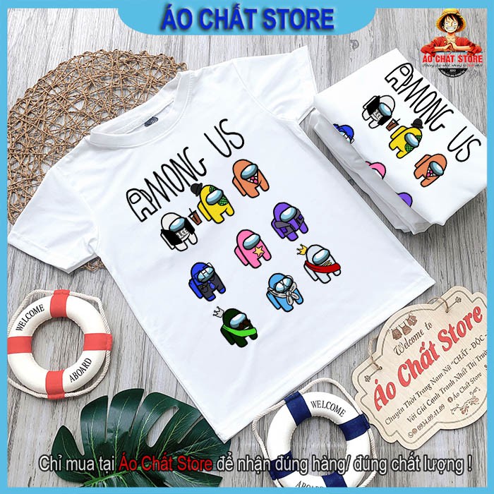 ÁO THUN AMONG US TRẺ EM VẢI ĐẸP | ÁO BÉ TRAI | BÉ GÁI AMONG US AU05