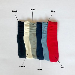 [gwilee] colored stocking socks - Tất Hàn cổ cao