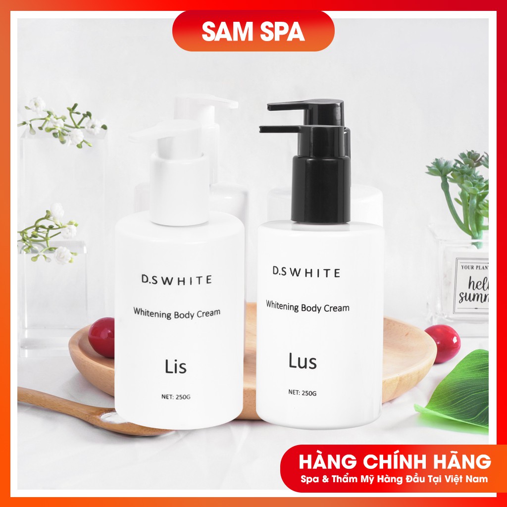 [✨Chính Hãng D.S White✨ ] Combo Kem Body Dưỡng Trắng, Makeup, Dưỡng Ẩm Ban Ngày Lis Và Dưỡng Đêm Lus (D.S W