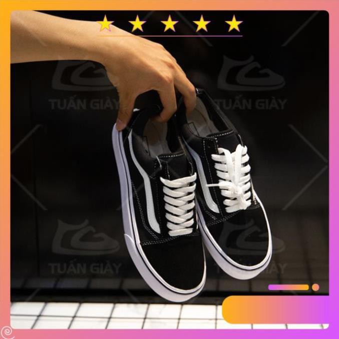 Giày VS OLD SKOOL mũi da lộn đế kếp sao su chống trơn trượt phù hợp quần jeans dễ phối đồ | BigBuy360 - bigbuy360.vn