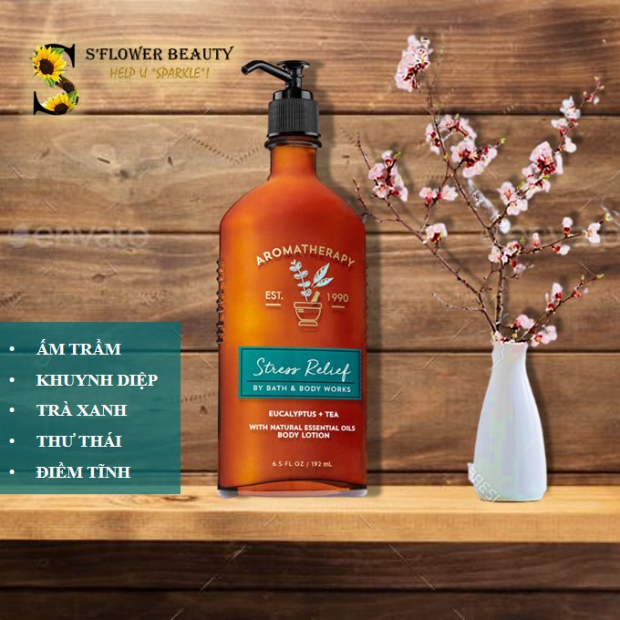 Nhiều Mùi |✨BST Thư Giãn✨| Sữa Dưỡng Thể Dòng Thư Giãn Bath &amp; Body Works Aromatherapy Natural Essential Oil Body Lotion