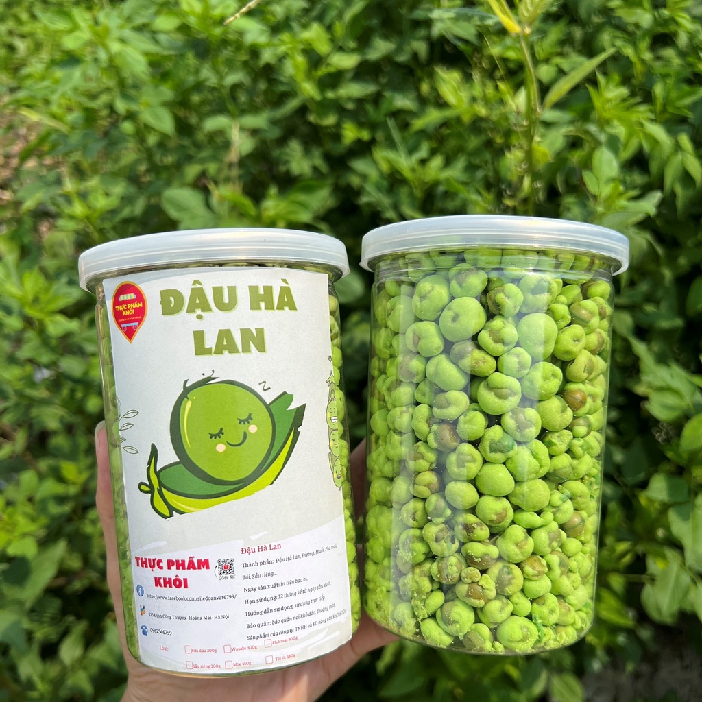 Đậu Hà Lan mix vị sấy giòn ( hũ 430gr )