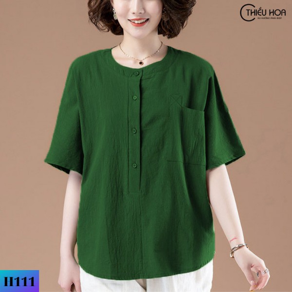 Áo Linen Công Sở Thanh Lịch Thiều Hoa H111
