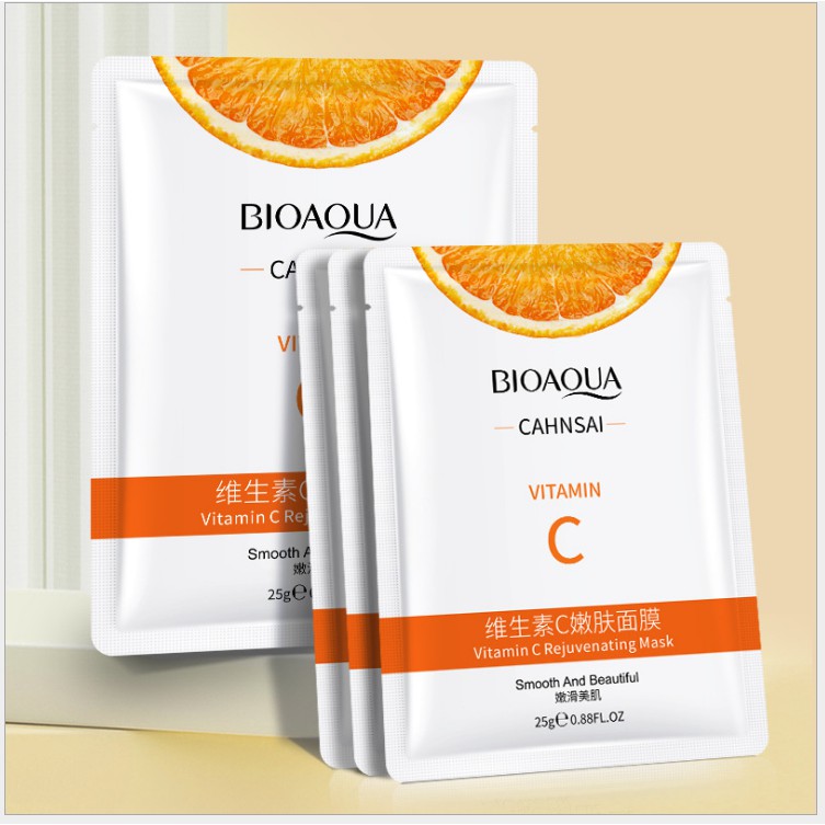 Mặt Nạ Giấy Dưỡng Da Mặt Cấp Ẩm Thải Độc Dưỡng Trắng Bioaqua Vitamin C- Hàng Nội Địa Trung | BigBuy360 - bigbuy360.vn