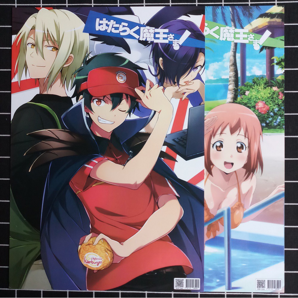 Poster Anime Hataraku Maou-sama! (8 Tờ)