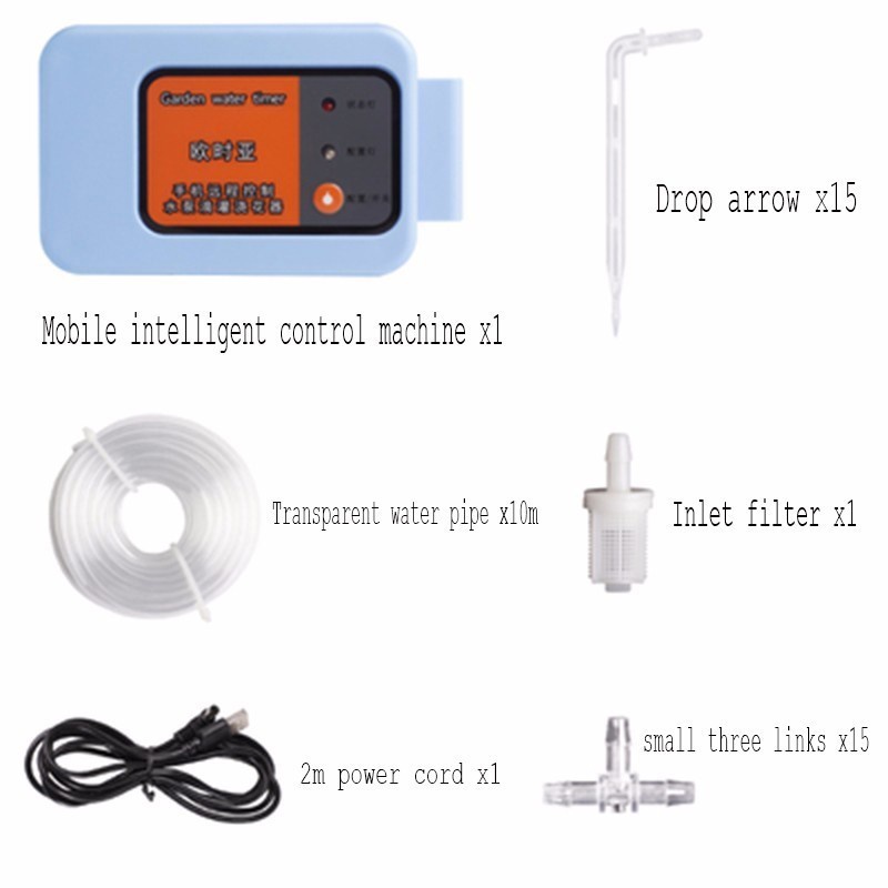Intelligent Automatic Drip Irrigation System  Remote WIFI Control Watering Device for Garden Plant Water Pump Timer
