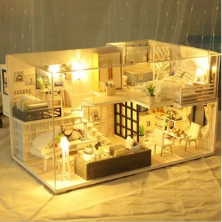 Mô hình nhà gỗ DIY- Biệt thự nắng ấm