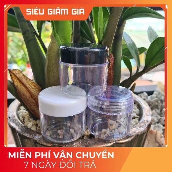 Hủ Đựng Kem ❤ GIÁ TẬN GỐC ❤ Hủ nhựa trong 30g/50g có lót chiết mỹ phẩm , phụ kiện du lịch