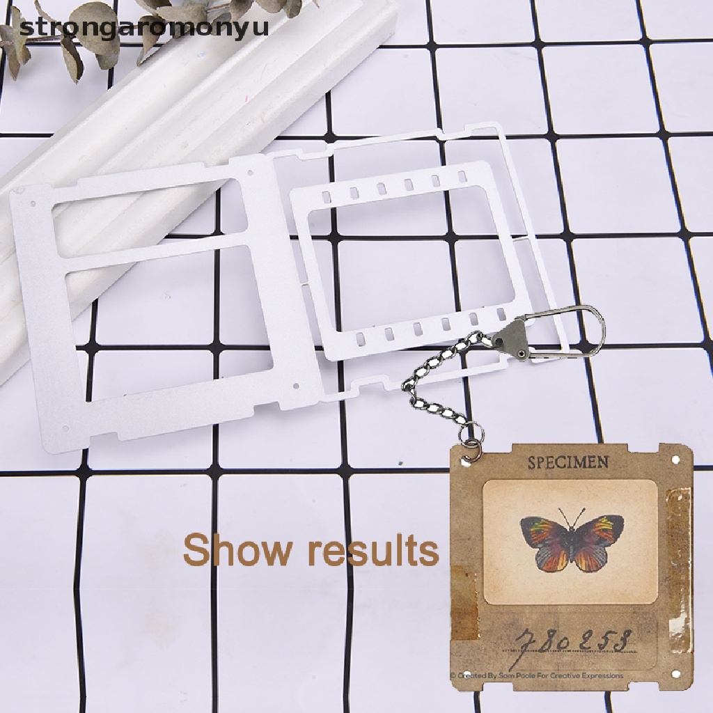 Bộ Khuôn Cắt Hình Làm Từ Kim Loại Hình Thanh Trượt Vintage Trang Trí Scrapbook