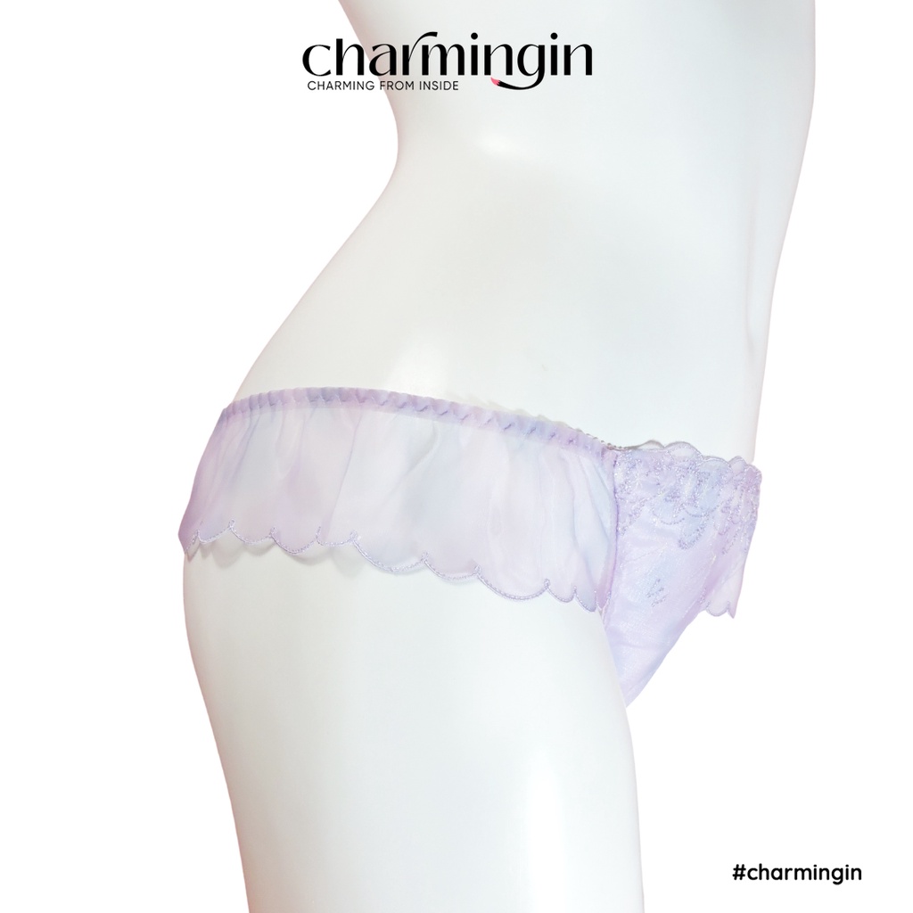 Quần lót T-back  dệt kim thời trang màu pastel lưng voan co giãn size M, L, 3L, 4L - QLTB0048