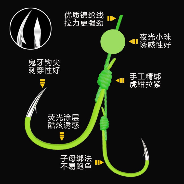Lưỡi câu cá lăng xê  màu xanh Hộp 4 lưỡi siêu bén siêu nhậy chính hãng chất lượng giá rẻ