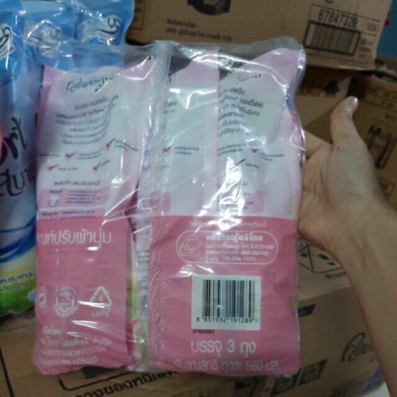3 túi nước xả vải Comfor Thái lan