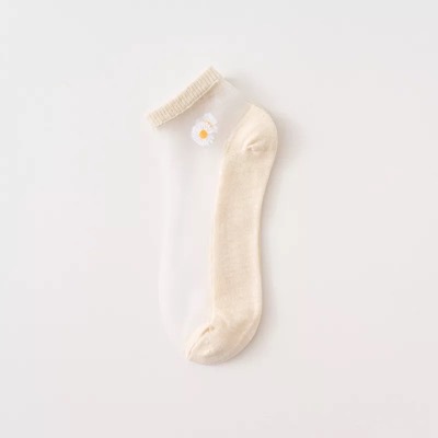 Set 5 Đôi Vớ Lưới Họa Tiết Hoa Cúc Xinh Xắn Dành Cho Nữ | BigBuy360 - bigbuy360.vn