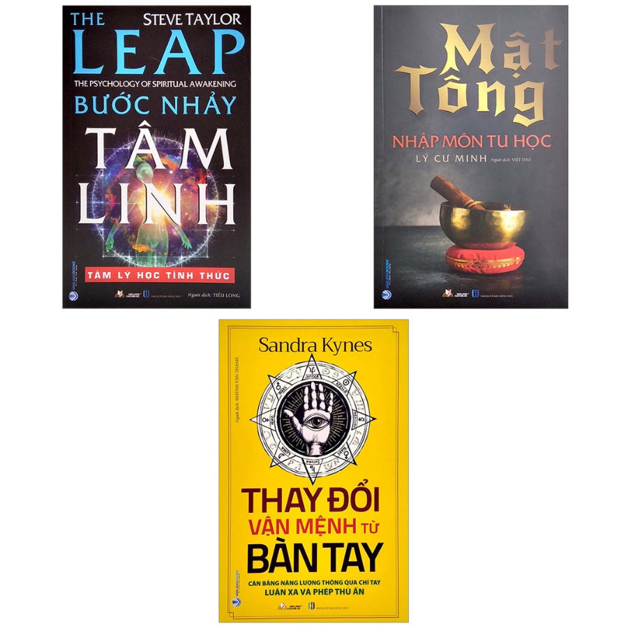 Sách - Combo 3 Quyển : Mật Tông Nhập Môn Tu Học + Bước Nhảy Tâm Linh + Thay Đổi Vận Mệnh Từ Bàn Tay
