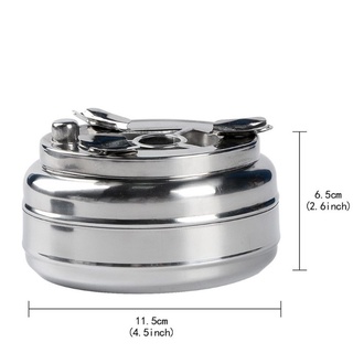 Gạt Tàn Thuốc Inox Nút Nhấn