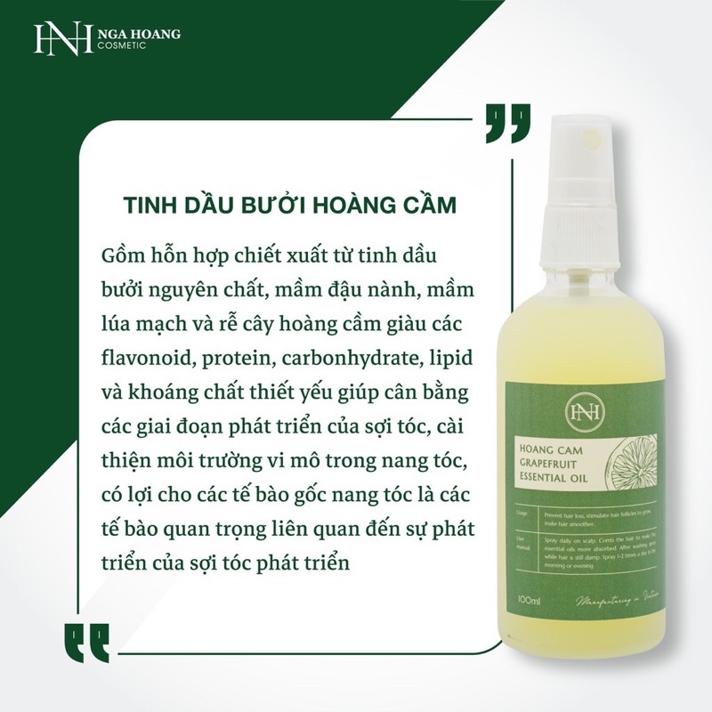 TINH DẦU BƯỞI HOÀNG CẦM