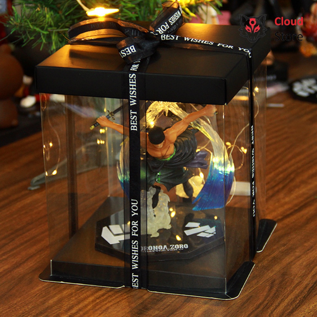 Mô hình One Piece Zoro có 2 đầu hàng cao cấp CLOUD STORE cao 18cm nặng 500 gram, figure one piece anime