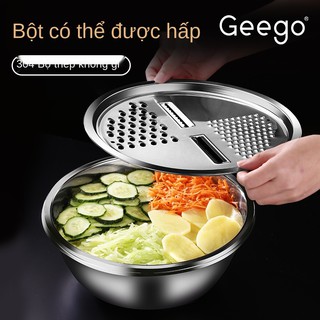 Dụng cụ cắt rau củ đa năng Geego Bộ ba miếng inox 304 bếp gia đình