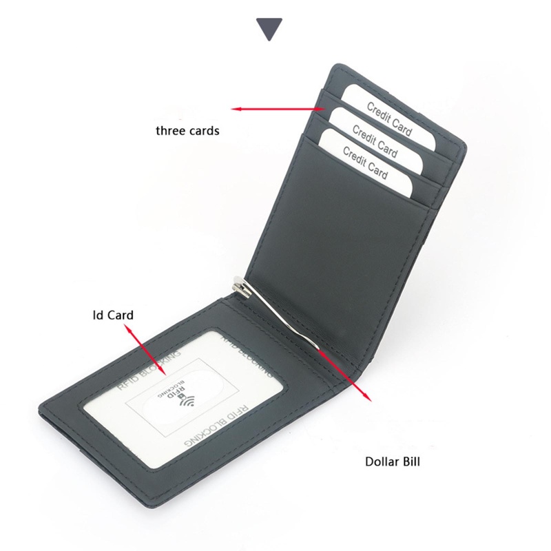 Ví Da Nam Dạng Gập Bằng Sợi Carbon Phong Cách Vintage