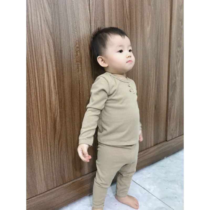 BỘ LEN TĂM MỀM MỊN ẤM CÚC GIỮA CHO BÉ TRAI BÉ GÁI (4-18kg)