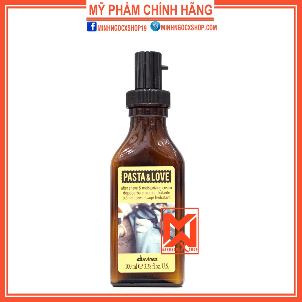 Kem dưỡng sau cạo râu DAVINES PASTA &amp; LOVE AFTER SHAVE &amp; MOISTURIZING CREAM 100ml chính hãng