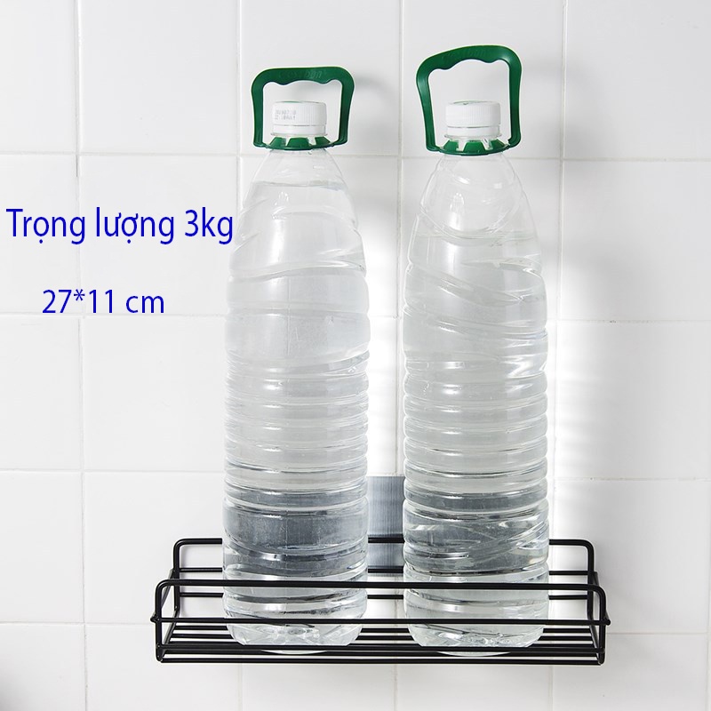 Kệ nhà tắm dán tường góc, thẳng thép chống gỉ, chống giật, chịu 10kg đựng đồ phòng tắm, kệ bếp đa năng MUNTECH K03