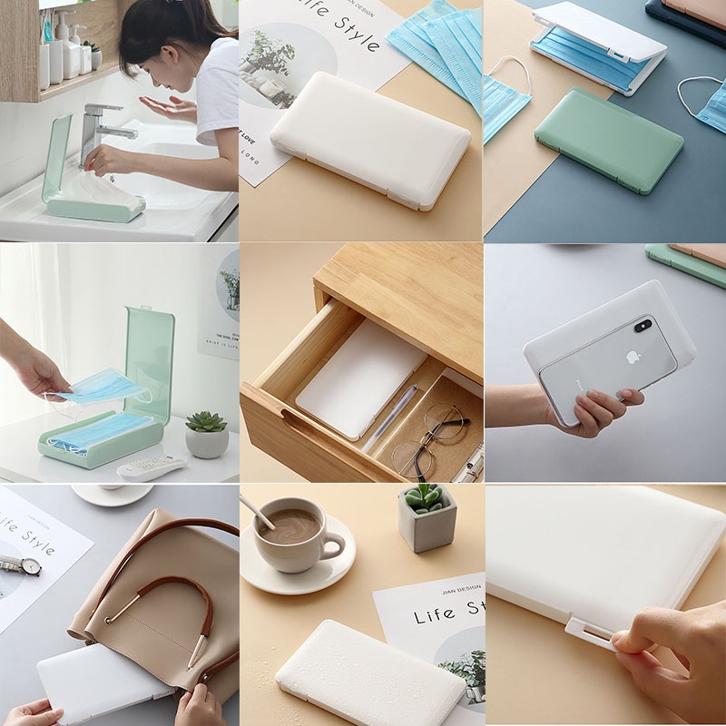 Hộp Đựng Khẩu Trang Tạm Thời Tiện Dụng Cho Học Sinh