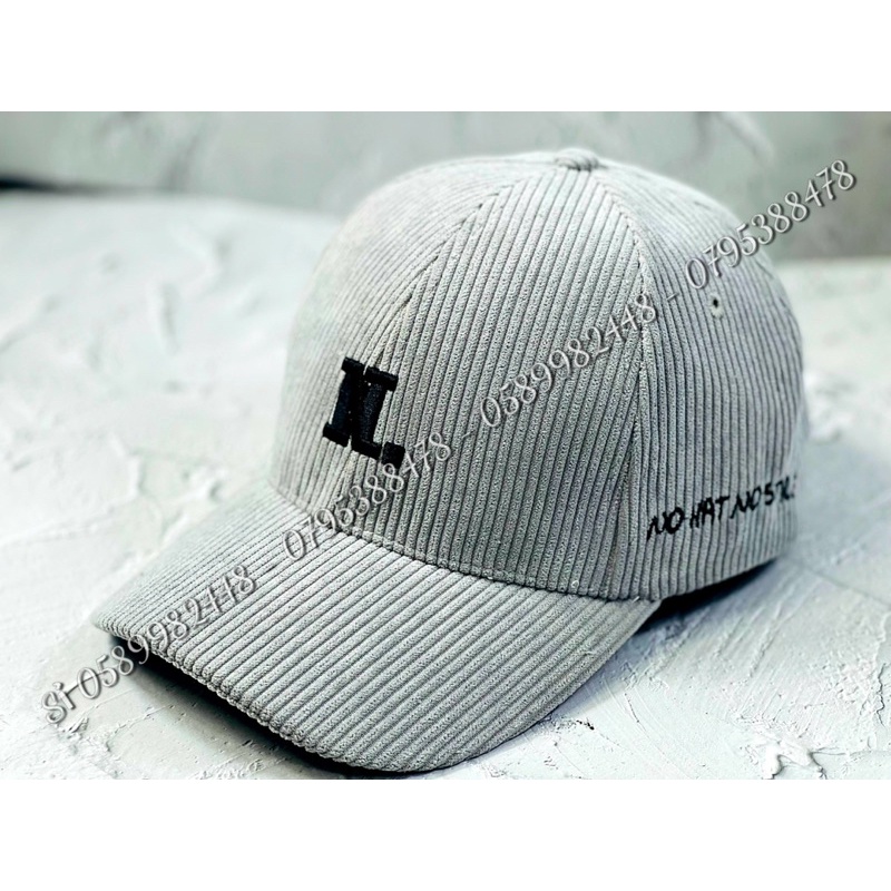 Nón kết nhung tăm Hàn quốc - mũ lưỡi trai nhung thêu chữ N đơn giản phong cách ulzzang nam nữ