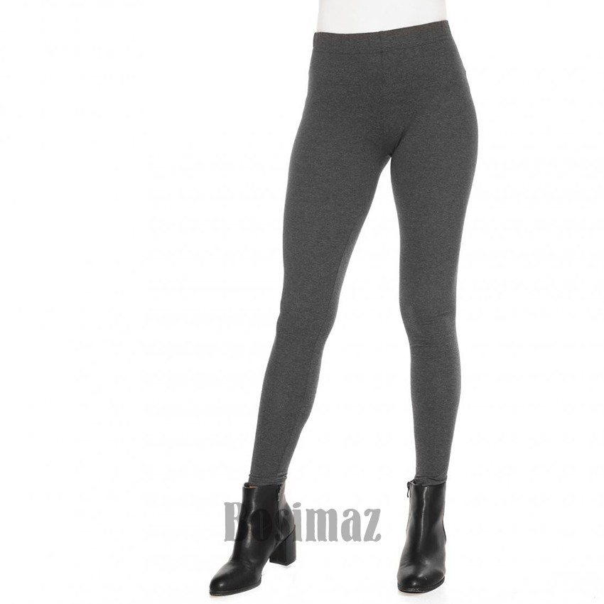 Quần Legging Nữ Bosimaz MS014 dài không túi màu tiêu xám đậm cao cấp, thun co giãn 4 chiều, vải đẹp dày, thoáng mát.