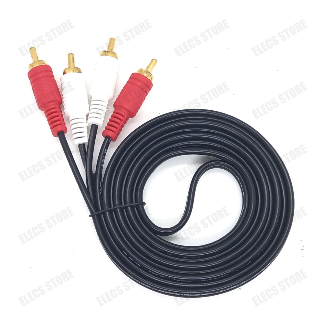 Dây Tín Hiệu Âm Thanh - Loa jack 2AV/RCA to 2AV/RCA