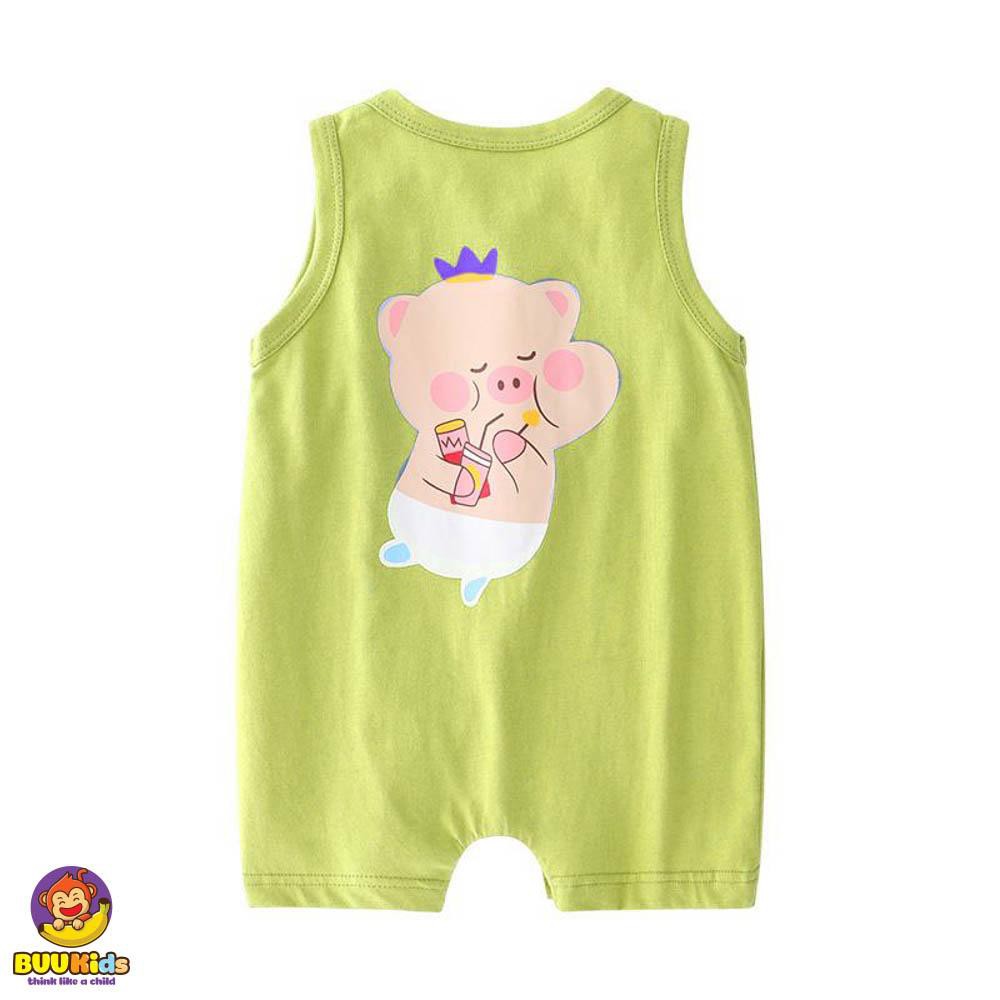 Bộ BODYSUIT ba lỗ cho bé - 100% cotton chuẩn xuất Nhật - Mẫu mới nhất chính hãng Buukids