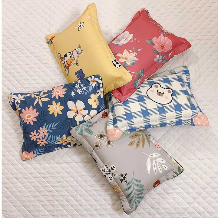 Vỏ gối nằm Hàn Quốc [FREESHIP] Áo gối nằm COTTON kích cỡ 40 cm x 60 cm siêu mềm mịn an toàn cho làn da của bạn | BigBuy360 - bigbuy360.vn