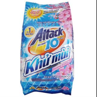 Bột giặt Attack Khử mùi hương hoa Anh Đào 720g