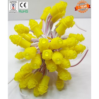 Led đúc f5/9mm 12V vàng chanh (bó 50 bóng)